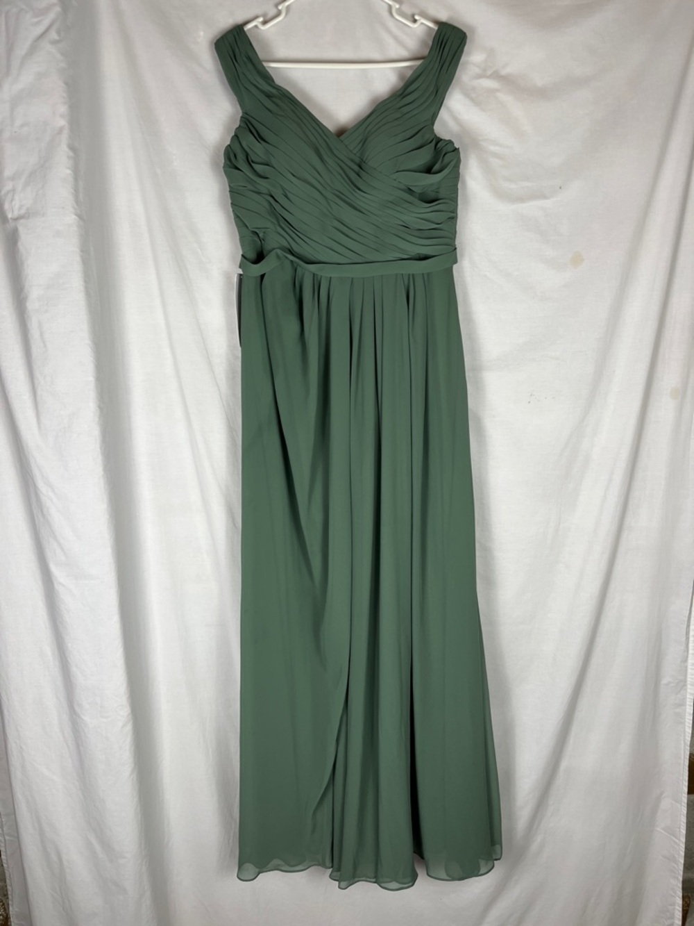 Azazie Sage Green Maxi Dress
